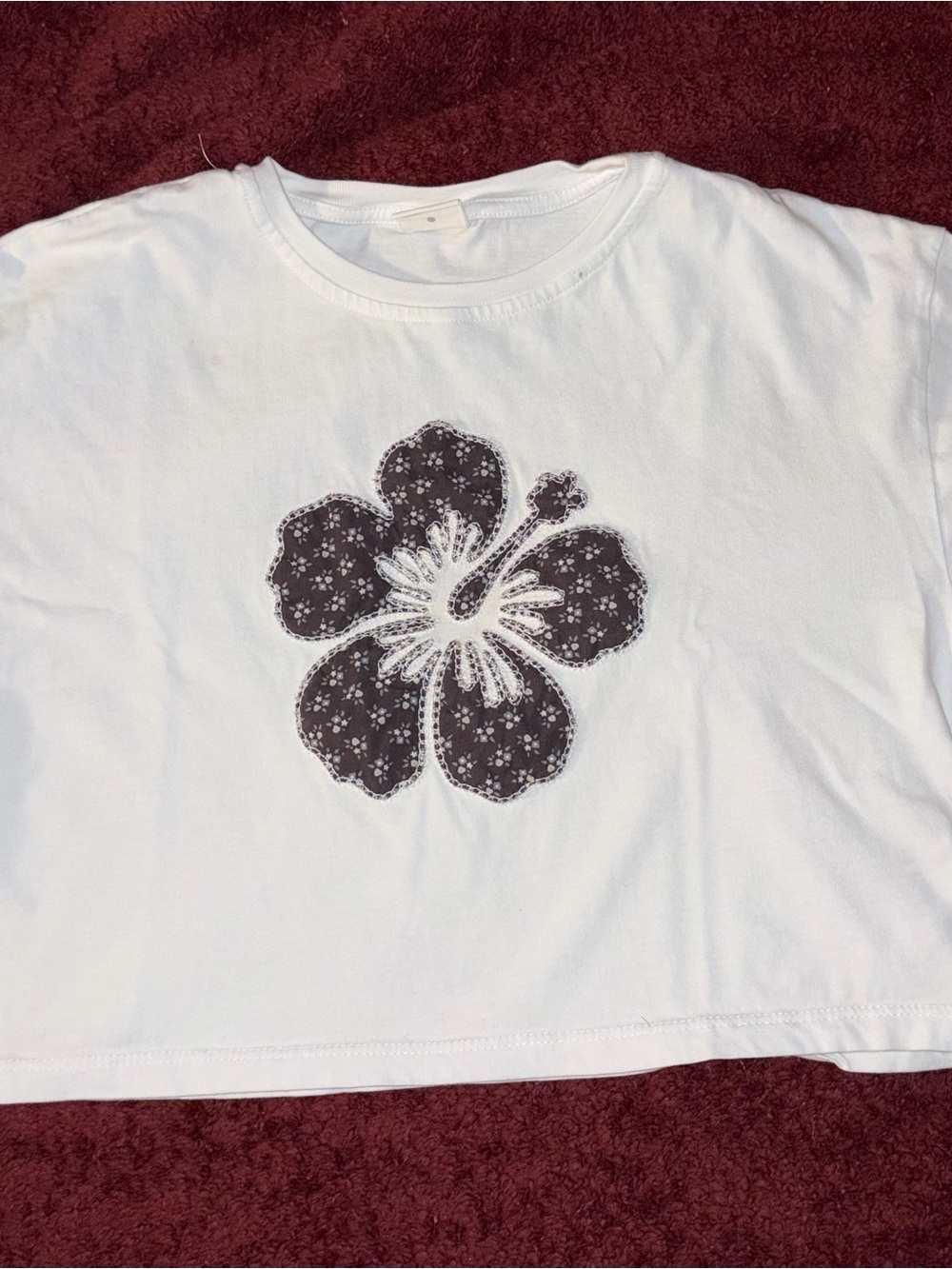 Zara hibiscus girls shirt